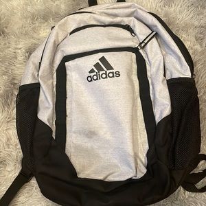 adidas gray/ black backpack